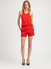 Linen and silk jersey scoopneck hits below the hips, concluding with a sporty racerback. ScoopneckSleevelessRacerbackLonger length hits below the hips90% linen/10% silkDry cleanImportedModel shown is 5'9 (175cm) wearing US size Small. Linen and silk jersey scoopneck hits below the hips, concluding with a sporty racerback. ScoopneckSleevelessRacerbackLonger length hits below the hips90% linen/10% silkDry cleanImportedModel shown is 5'9 (175cm) wearing US size Small.