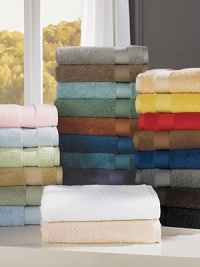 Indulge in the plush softness of pure combed cotton from Belgium, offering superior absorbency, a wide honeycomb dobby and rich, long-lasting color.70L X 40W Cotton Machine wash Imported Indulge in the plush softness of pure combed cotton from Belgium, offering superior absorbency, a wide honeycomb dobby and rich, long-lasting color.70L X 40W Cotton Machine wash Imported