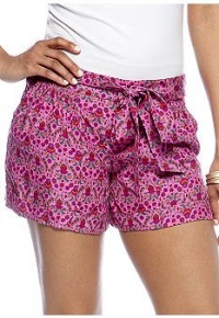 MM Couture by Miss Me Floral Print Tie Cuffed Shorts MM Couture by Miss Me Floral Print Tie Cuffed Shorts