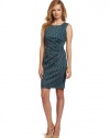 Calvin Klein Women's Side Ruch Printed Sheath Dress