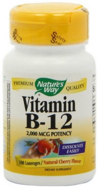 Nature's Way Vitamin B12 Lozenge, 100 Count