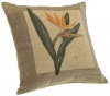Brentwood Panama Jacquard Chenille 18-by-18-inch Knife Edge Decorative Pillow, Bird of Paradise