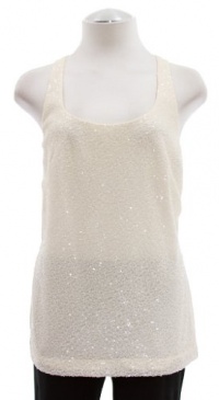 Lauren By Ralph Lauren Pearl Ivory 'Tiri' Sequin Tank Top 10 Lauren By Ralph Lauren Pearl Ivory 'Tiri' Sequin Tank Top 10