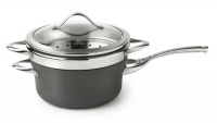 Calphalon Contemporary Nonstick Simmer Down 4-1/2-Quart Saucepot with Steamer Insert and Glass Lid Calphalon Contemporary Nonstick Simmer Down 4-1/2-Quart Saucepot with Steamer Insert and Glass Lid