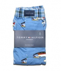 Tommy Hilfiger Men Design Logo Full Cut Boxer Shorts Tommy Hilfiger Men Design Logo Full Cut Boxer Shorts