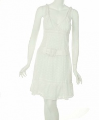 Laundry Eyelet Sleeveless Dress White 4