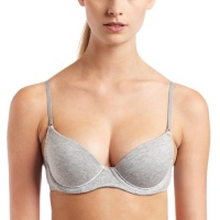 ck one Women's Cotton Push Up, Grey Heather, 36A ck one Women's Cotton Push Up, Grey Heather, 36A