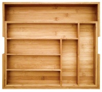 Totally Bamboo Expandable Utility Drawer Organizer Totally Bamboo Expandable Utility Drawer Organizer