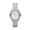 Fossil Women's ES2670 White Plastic Bracelet White Glitz Analog Dial Watch
