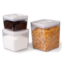 ClickClack Cube Storage Container Set of 3, 1, 2, and 3-1/2-Quart