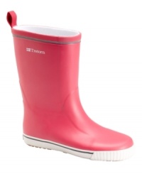 Beat the gloom of rain with the brighter-as-can-be color of the waterproof Skerry rain boots by Tretorn. Beat the gloom of rain with the brighter-as-can-be color of the waterproof Skerry rain boots by Tretorn.