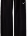 Puma - Kids Girls 7-16 Fold Over Star Yoga Pant, Black, Large