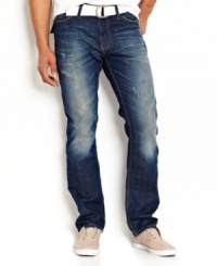 These heavily washed jeans from Nautica bring hip style that won't fade. These heavily washed jeans from Nautica bring hip style that won't fade.