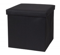 Creative Bath Fold-N-Store Ottoman, Black Creative Bath Fold-N-Store Ottoman, Black