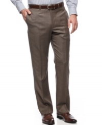 In a great neutral palette, these Tommy Hilfiger slim-fit pants become a seasonless style for the office and beyond. In a great neutral palette, these Tommy Hilfiger slim-fit pants become a seasonless style for the office and beyond.