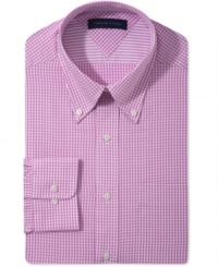 Button-up your workday look with classic gingham on this Tommy Hilfiger dress shirt. Button-up your workday look with classic gingham on this Tommy Hilfiger dress shirt.