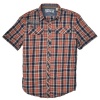 DKNY Jeans Men's Snap Front Dobby Plaid Shirt