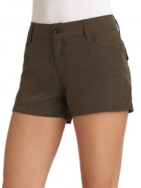 THE LOOKWaistband with belt loopsZip fly with button closureAngled pocketsBack flap pockets with button closuresTHE FITRise, about 9Inseam, about, 12THE MATERIALMicro modalSecond fabric: silkCARE & ORIGINDry cleanMade in USAModel shown is 5'10 (177cm) wearing US size Small. THE LOOKWaistband with belt loopsZip fly with button closureAngled pocketsBack flap pockets with button closuresTHE FITRise, about 9Inseam, about, 12THE MATERIALMicro modalSecond fabric: silkCARE & ORIGINDry cleanMade in USAModel shown is 5'10 (177cm) wearing US size Small.