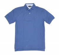 Tommy Hilfiger Men Slim Fit Logo Polo T-shirt (M, Glaucous) Tommy Hilfiger Men Slim Fit Logo Polo T-shirt (M, Glaucous)