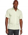 Refresh your casual style with this plaid shirt from John Ashford.