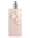 A Deluxe Bath collection enriched with precious floral extracts of jasmine, tuberose, and orange blossom. A delicious invitation to the pleasure of senses. This fluid pink-tinted milk with its delicate pearly luster moisturizes, smoothes, and dresses the skin in a satin-like veil. 6.8 oz.