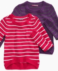 She can't go wrong with the sweet, simple style of this Epic Threads sweater. She can't go wrong with the sweet, simple style of this Epic Threads sweater.