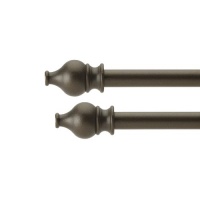 Umbra Serif 48-Inch to 88-Inch Double Drapery Rod, Bronze