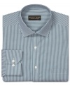 Skinny stripes add crisp class to this handsome Donald Trump dress shirt.