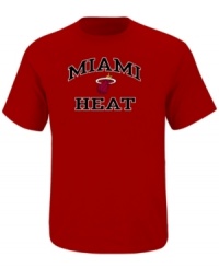 Show your love for the Miami Heat team in this color tee by Majestic and made from 100% cotton for all day breathability and comfort. Show your love for the Miami Heat team in this color tee by Majestic and made from 100% cotton for all day breathability and comfort.