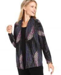 Why bother with layering when you can wear JM Collection's petite top that has its layers built in? No bulk, no fuss -- just a flawless look. Why bother with layering when you can wear JM Collection's petite top that has its layers built in? No bulk, no fuss -- just a flawless look.