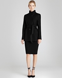 For day or evening, this REISS coat finishes your look with a mix of modernity and refinement. An asymmetric funnel neckline and curved insets lend standout status, while a waist-cinching is a timeless classic. For day or evening, this REISS coat finishes your look with a mix of modernity and refinement. An asymmetric funnel neckline and curved insets lend standout status, while a waist-cinching is a timeless classic.