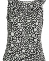 Calvin Klein Women's Circles Printed Sleeveless Blouse