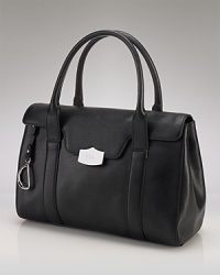 Lauren Ralph Lauren lends polish to your practical portfolio with this leather satchel. It's silhouette is sophisticated and sized to carry everything from the folders to the spare pair of shoes. Lauren Ralph Lauren lends polish to your practical portfolio with this leather satchel. It's silhouette is sophisticated and sized to carry everything from the folders to the spare pair of shoes.