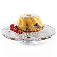 Complementing the Duchesse stemware and giftware pattern, this footed cake plate can serve your cake in style. Produced in full lead crystal, the unusual low profile creates a stylish presentation. Designed by Vera Wang. Complementing the Duchesse stemware and giftware pattern, this footed cake plate can serve your cake in style. Produced in full lead crystal, the unusual low profile creates a stylish presentation. Designed by Vera Wang.