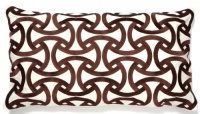 Trina Turk Embroidered Santorini Pillow, Brown, 14 x 26 Trina Turk Embroidered Santorini Pillow, Brown, 14 x 26