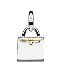 Show your appreciation of style with this sterling silver handbag charm, complete with 18 kt. gold plated accents. Show your appreciation of style with this sterling silver handbag charm, complete with 18 kt. gold plated accents.