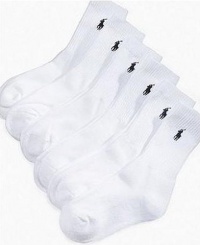 Polo Ralph Lauren toddler boys crew socks 6pairs - 2-4 years Polo Ralph Lauren toddler boys crew socks 6pairs - 2-4 years