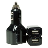 PowerGen Dual USB 3.1A 15w High Output Car Charger - BLACK PowerGen Dual USB 3.1A 15w High Output Car Charger - BLACK