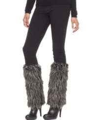 Feel fierce with every step with these faux fur boot toppers by David & Young that will help you take a walk on the wild side. Feel fierce with every step with these faux fur boot toppers by David & Young that will help you take a walk on the wild side.