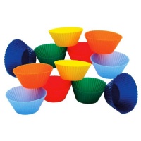 Kitchen Supply 2373 1-7/8-Inch Mini Muffin Silicone Baking Cups, Set of 12+ Kitchen Supply 2373 1-7/8-Inch Mini Muffin Silicone Baking Cups, Set of 12+