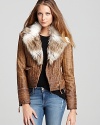 Enjoy the flexibility of two looks in one piece with this GUESS faux leather short aviator jacket. Add the detachable faux fur trim for a pop of personality!