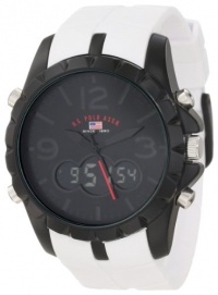 U.S. Polo Assn. Men's US9241 White Analog Digital Strap Watch U.S. Polo Assn. Men's US9241 White Analog Digital Strap Watch