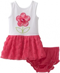 Sweet Heart Rose Baby-Girls Infant Knit Flower Sleeveless Dress, White/Pink, 18 Months Sweet Heart Rose Baby-Girls Infant Knit Flower Sleeveless Dress, White/Pink, 18 Months