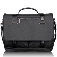 Sophisticated with smart details, this laptop messenger offers executive-level organization, including dedicated 15 laptop compartment, removable accessory pouch and multiple interior and exterior pockets.