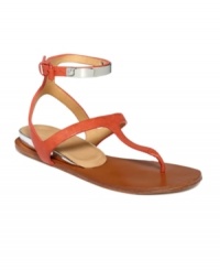 Be a weekend warrior. The Mikalah flat sandals by L.A.M.B. feature a clever take on the classic gladiator sandal. Sleek straps make for barely-there appeal during sizzling summer days. Be a weekend warrior. The Mikalah flat sandals by L.A.M.B. feature a clever take on the classic gladiator sandal. Sleek straps make for barely-there appeal during sizzling summer days.