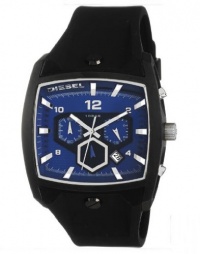 Diesel Quartz Black Silicone Strap Blue Dial Men's Watch - DZ4188 Diesel Quartz Black Silicone Strap Blue Dial Men's Watch - DZ4188
