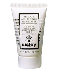 Skin that feels clear and purified, free of the imperfections that dull the radiance of the complexion. A purifying, clarifying mask which visibly improves the appearance of oily and problem skin. Incorporating the purifying, clarifying and astringent properties of Myrrh, Incense and Benzoin, Facial Mask with Tropical Resins addresses the problems of oily, problem skin. Combined with the other products of the Tropical Resins range and in conjunction with good skincare habits, it helps to:- Reduce shine - Tackle excess sebum - Minimize the appearance of blemishes and blackheads - Visibly tighten skin pores Skin that feels clear and purified, free of the imperfections that dull the radiance of the complexion. A purifying, clarifying mask which visibly improves the appearance of oily and problem skin. Incorporating the purifying, clarifying and astringent properties of Myrrh, Incense and Benzoin, Facial Mask with Tropical Resins addresses the problems of oily, problem skin. Combined with the other products of the Tropical Resins range and in conjunction with good skincare habits, it helps to:- Reduce shine - Tackle excess sebum - Minimize the appearance of blemishes and blackheads - Visibly tighten skin pores