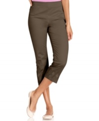 Instantly update your wardrobe with Charter Club's cropped, belted pants. Available in on-trend colors, they refresh any top in your closet! Instantly update your wardrobe with Charter Club's cropped, belted pants. Available in on-trend colors, they refresh any top in your closet!