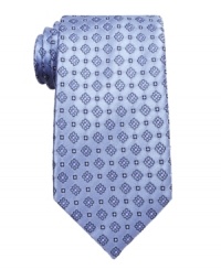 Prints charming. Elevate your look with the subtle style of this silk tie from Tasso Elba. Prints charming. Elevate your look with the subtle style of this silk tie from Tasso Elba.