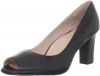 Taryn Rose Women's Fierce Open-Toe Pump,Black,10 M US